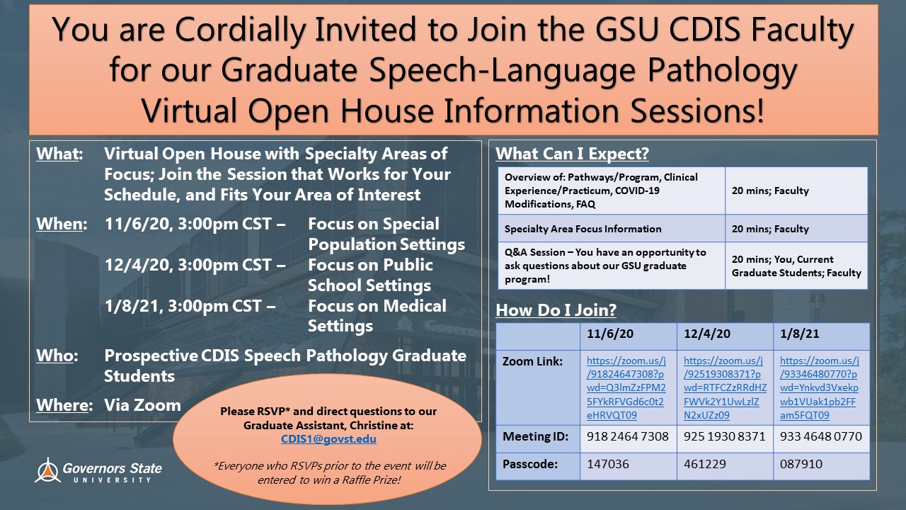 2020 CDIS Virtual Open House 2020 CDIS Virtual Open House